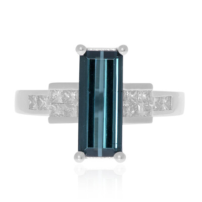 Gouden ring met een indigoliet (CIRARI)