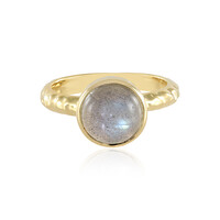 Zilveren ring met een labradoriet