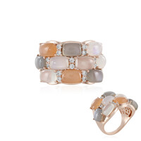 Zilveren ring met Zilveren Maanstenen (KM by Juwelo)