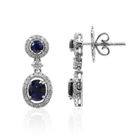 Gouden oorbellen met blauwe saffieren (Estée Collection)