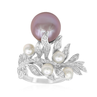 Zilveren ring met een Ming Parel (TPC)