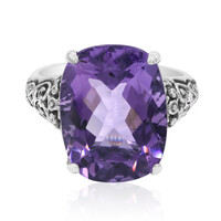 Zilveren ring met een amethist