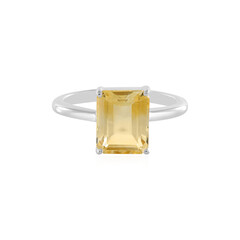 Zilveren ring met een meerkleurige citrien