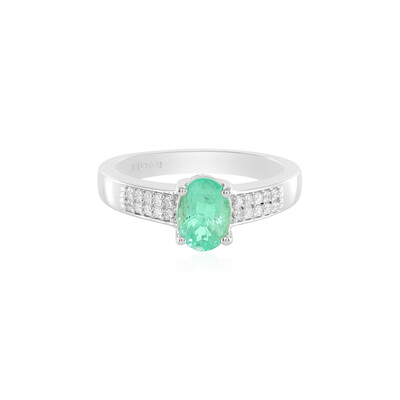 Zilveren ring met een Russische smaragd