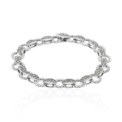 Zilveren armband met marcasieten