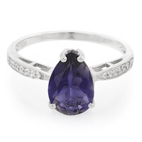 Zilveren ring met een Orissa ioliet