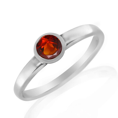Zilveren ring met een Madeira citrien