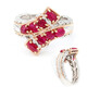 Zilveren ring met Birmese Robijnen (Gems en Vogue)
