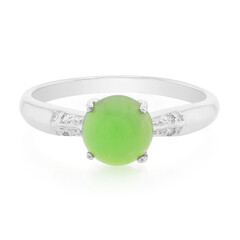 Zilveren ring met een keizerlijk chrysopraas