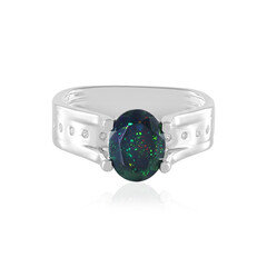 Zilveren ring met een Mezezo opaal (de Melo)