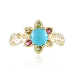 Gouden ring met een Sleeping Beauty Turkoois (Ornaments by de Melo)