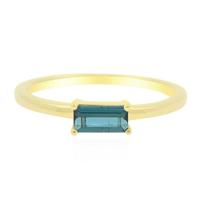 Gouden ring met een Braziliaanse indoliet