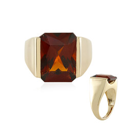 Gouden ring met een hessoniet granaat (de Melo)