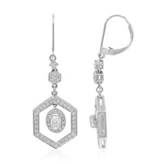 Gouden oorbellen met SI1 (H) Diamanten (CIRARI)