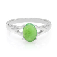 Zilveren ring met een keizerlijk chrysopraas