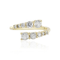 Gouden ring met zirkonen (de Melo)