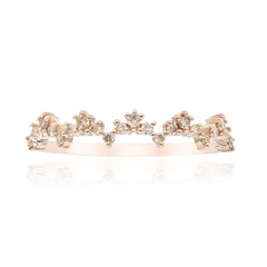 Gouden ring met SI1 Argyle Rose De France Diamanten