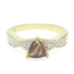 Zilveren ring met een rode tijgeroog