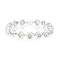 Zilveren armband met spectrolietstenen