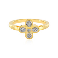 Zilveren ring met een I2 (I) Diamant