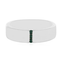 Zilveren ring met I3 Champagne Diamanten
