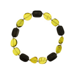 Zilveren armband met Groene Colombiaanse Barnstenen