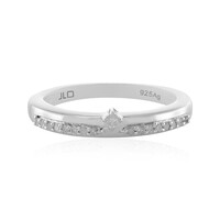 Zilveren ring met een I2 (I) Diamant