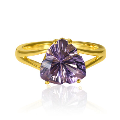 Gouden ring met een lavendel amethist (Glenn Lehrer)