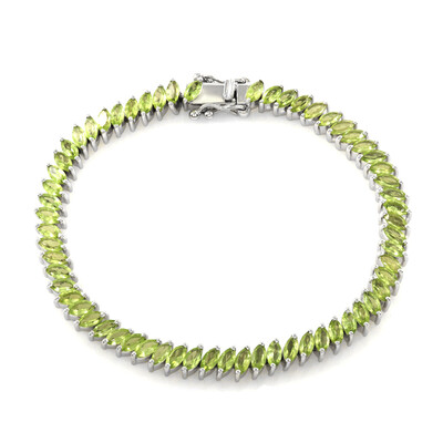 Zilveren armband met peridoots