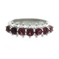 Zilveren ring met roze toermalijnen (Dallas Prince Designs)