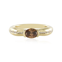 Gouden ring met een SI2 Bruine Diamant (de Melo)