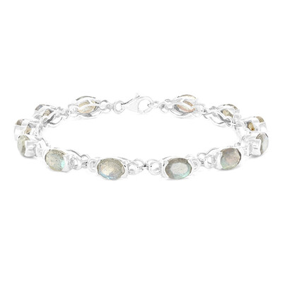Zilveren armband met labradorieten