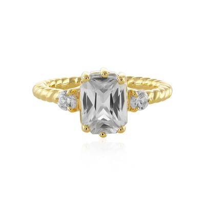 Zilveren ring met een zirkoon