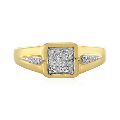 Zilveren ring met I2 (I) Diamanten