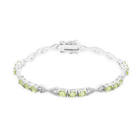 Zilveren armband met peridoots