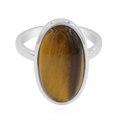 Zilveren ring met een tijgeroog