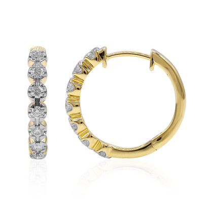 Gouden oorbellen met IF Diamanten (D) (Annette)