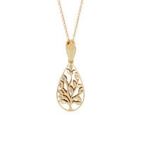 Gouden halsketting met I1 (I) Diamanten (Ornaments by de Melo)