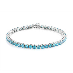 Zilveren armband met Paraiba Topaasstenen