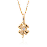 Gouden halsketting met een Loepzuivere (F) Diamant (LUCENT DIAMONDS)
