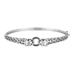Zilveren armband met zwarte saffieren