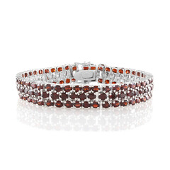 Zilveren armband met Mozambique granaten