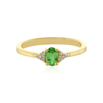 Zilveren ring met een tsavoriet