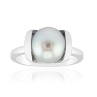 Zilveren ring met een Zilveren zoetwater kweekparel (TPC)