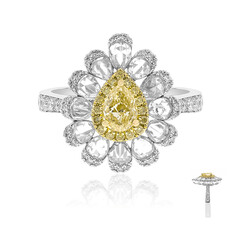 Gouden ring met een gele SI2 diamant (CIRARI)
