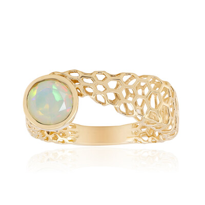 Gouden ring met een AAA Welo-opaal (Ornaments by de Melo)