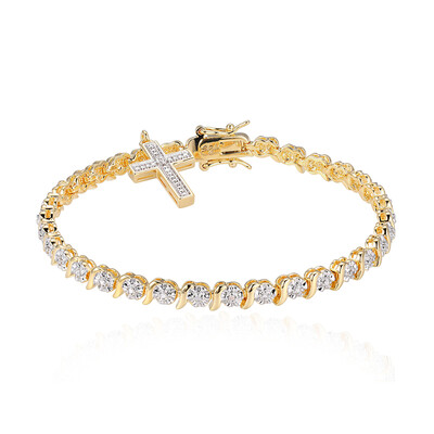 Messingen armband met een I3 (I) Diamant (Juwelo Style)