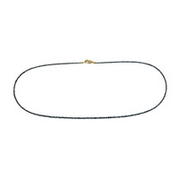Gouden halsketting met blauwe diamanten (CUSTODANA)