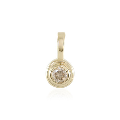Gouden hanger met een I2 Champagne Diamant