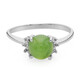 Zilveren ring met een keizerlijk chrysopraas
